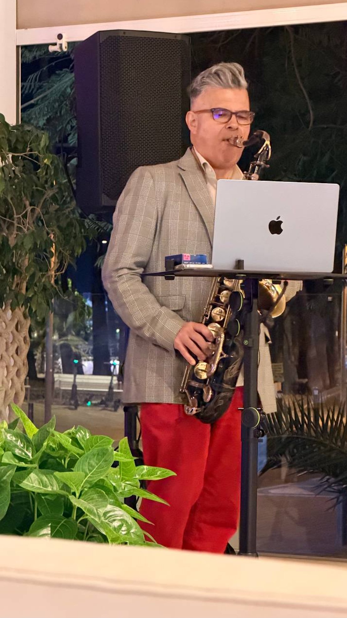 Live saxophone night at La Familia Costa Adeje